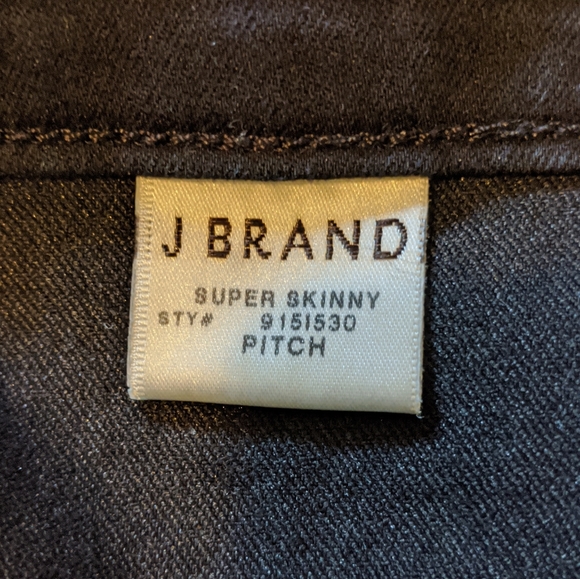 J BRAND Supper Skinny Jeans in Pitch Black - Picture 6 of 8
